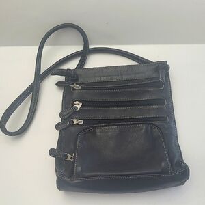 Chaos Black Leather Bag